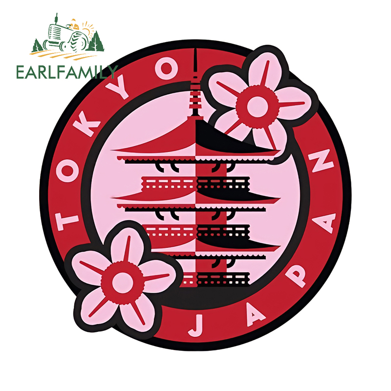 Car Accessories In Tokyo - EARLFAMILY Renkli Japonya Tokyo Logosu Araba