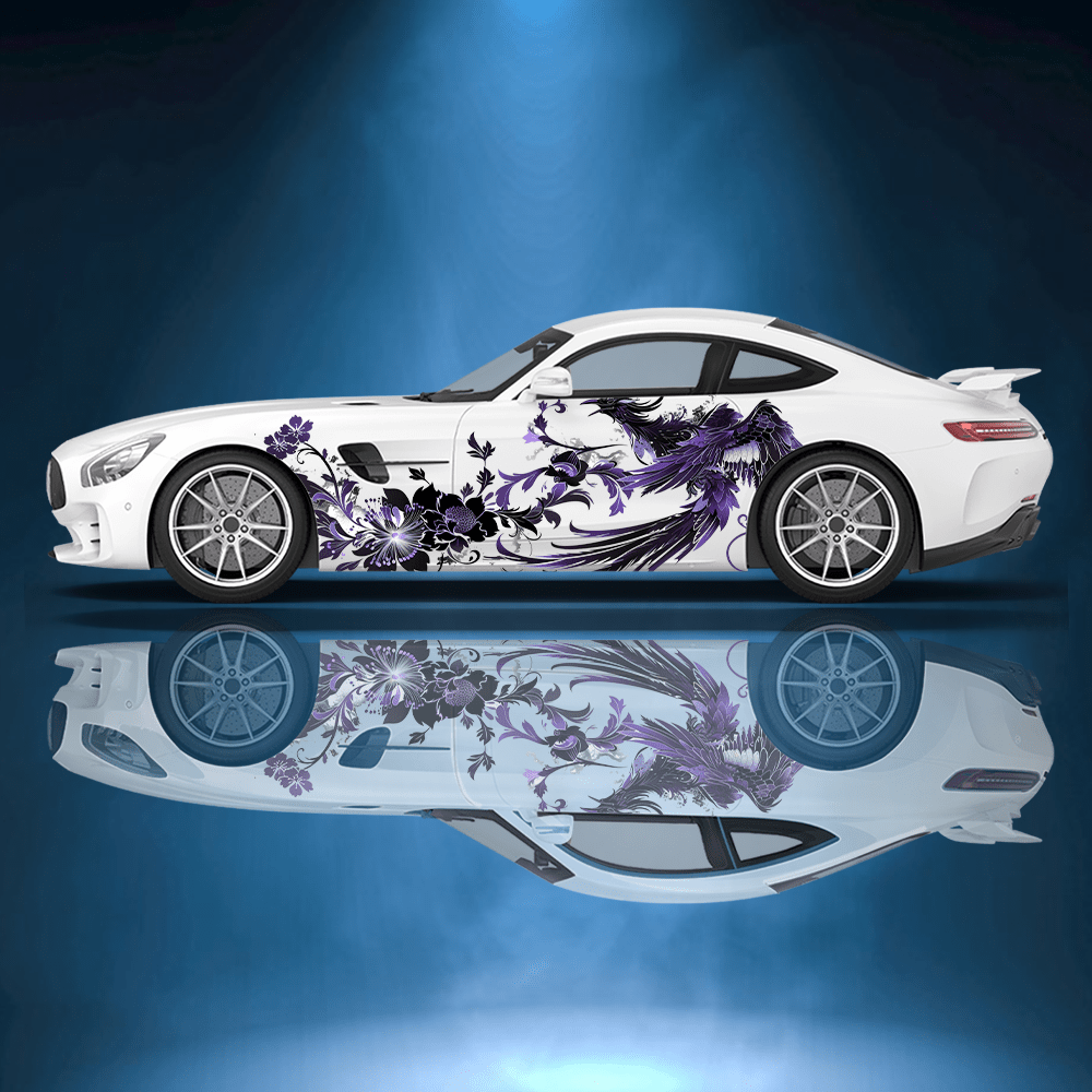 Car Accessories Phoenix - İlahi Anka Kuşu Uçan Araba Vinil