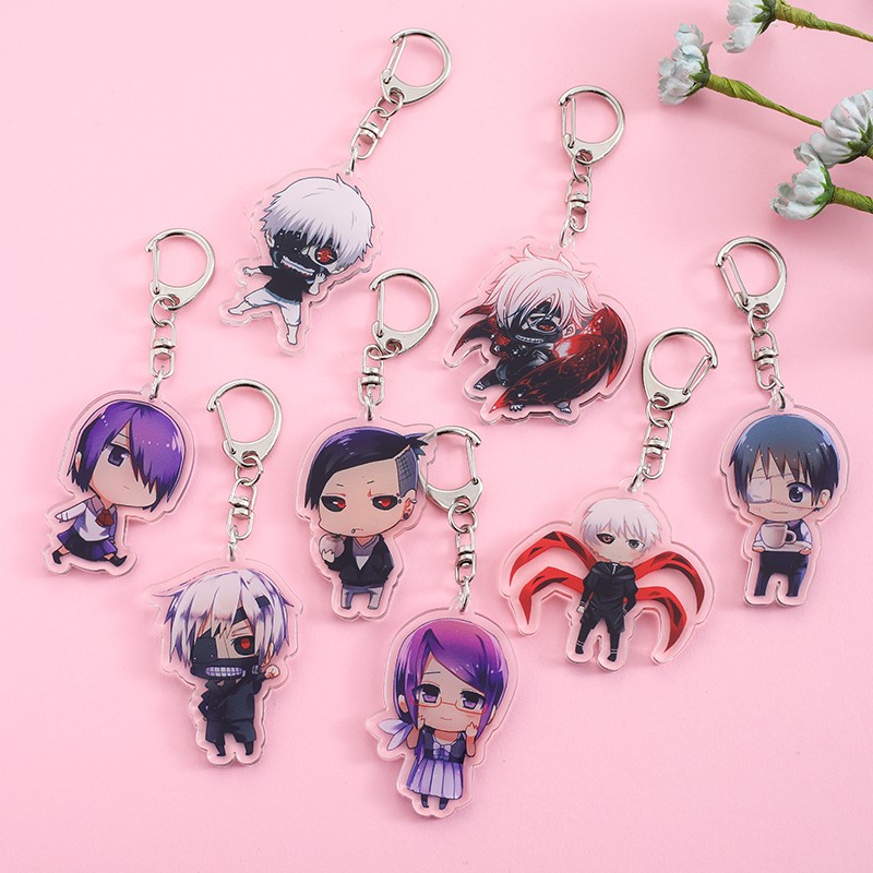 Car Accessories In Tokyo - 8 adet Anime figürleri Tokyo Ghoul
