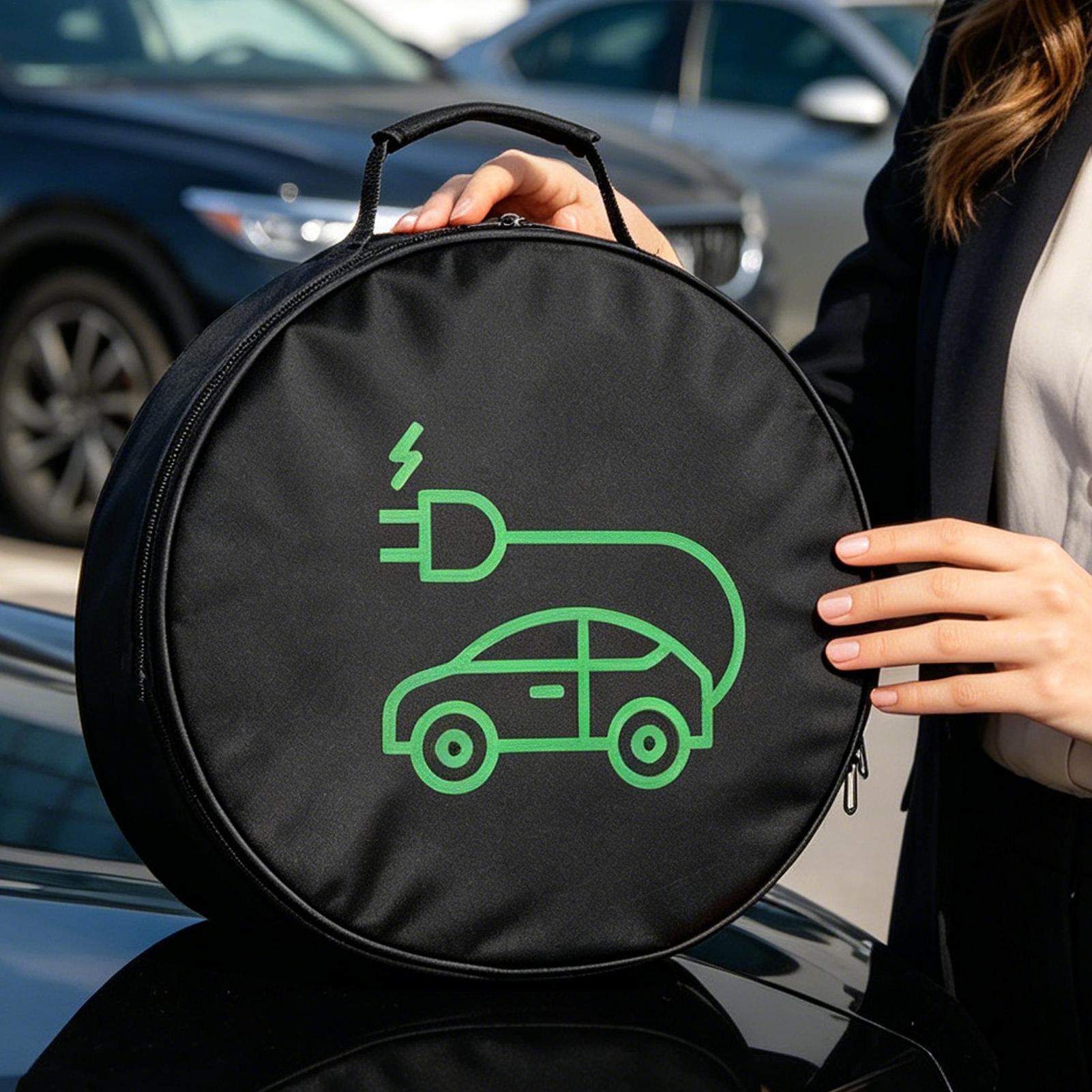 Car Cable Organizer - EV Şarj Kablosu Saklama Çantası Elektrikli