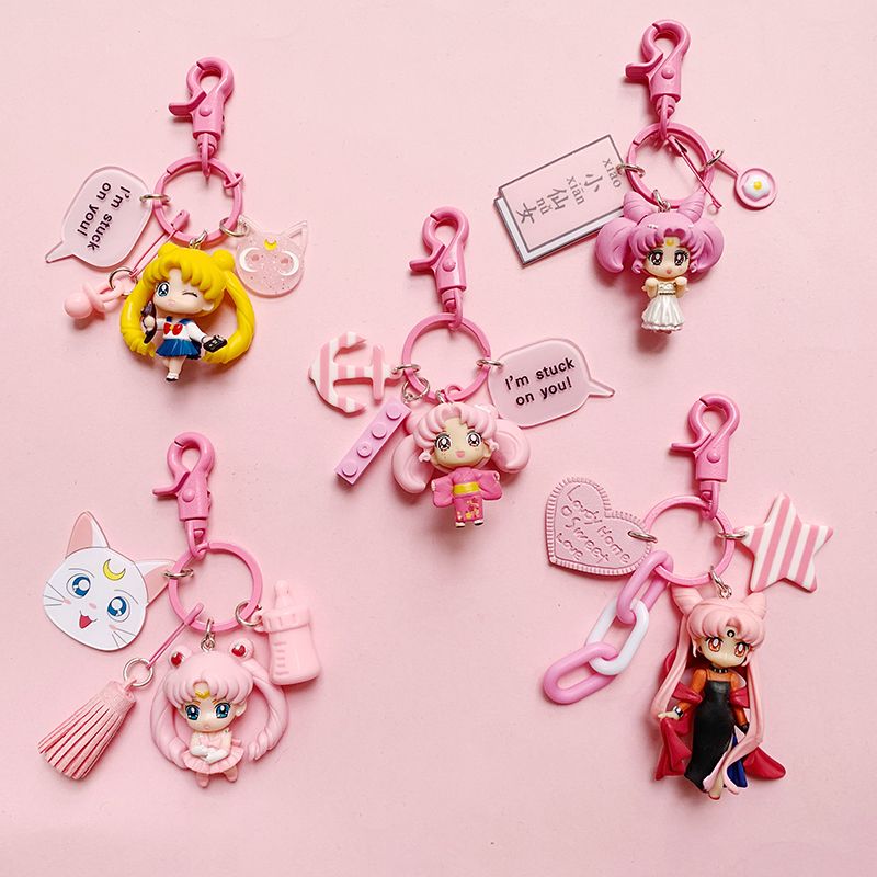 Car Accessories Wholesale - Sailor Moon Anime Periferik Kawaii Anahtarlık