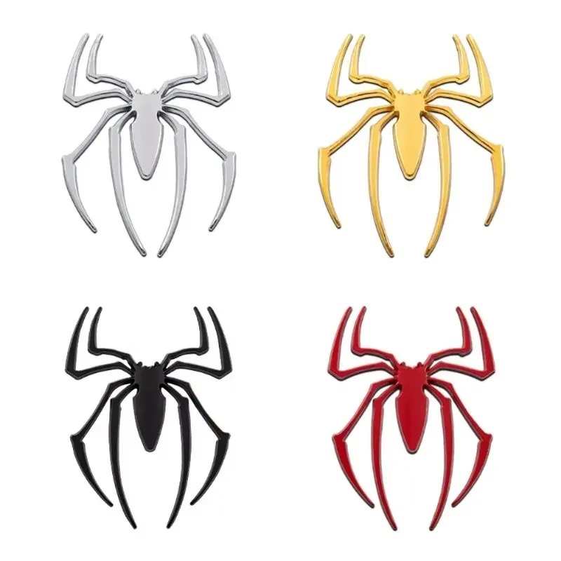 Car Accessories Logo - 3D metal araba çıkartmaları, örümcek araba