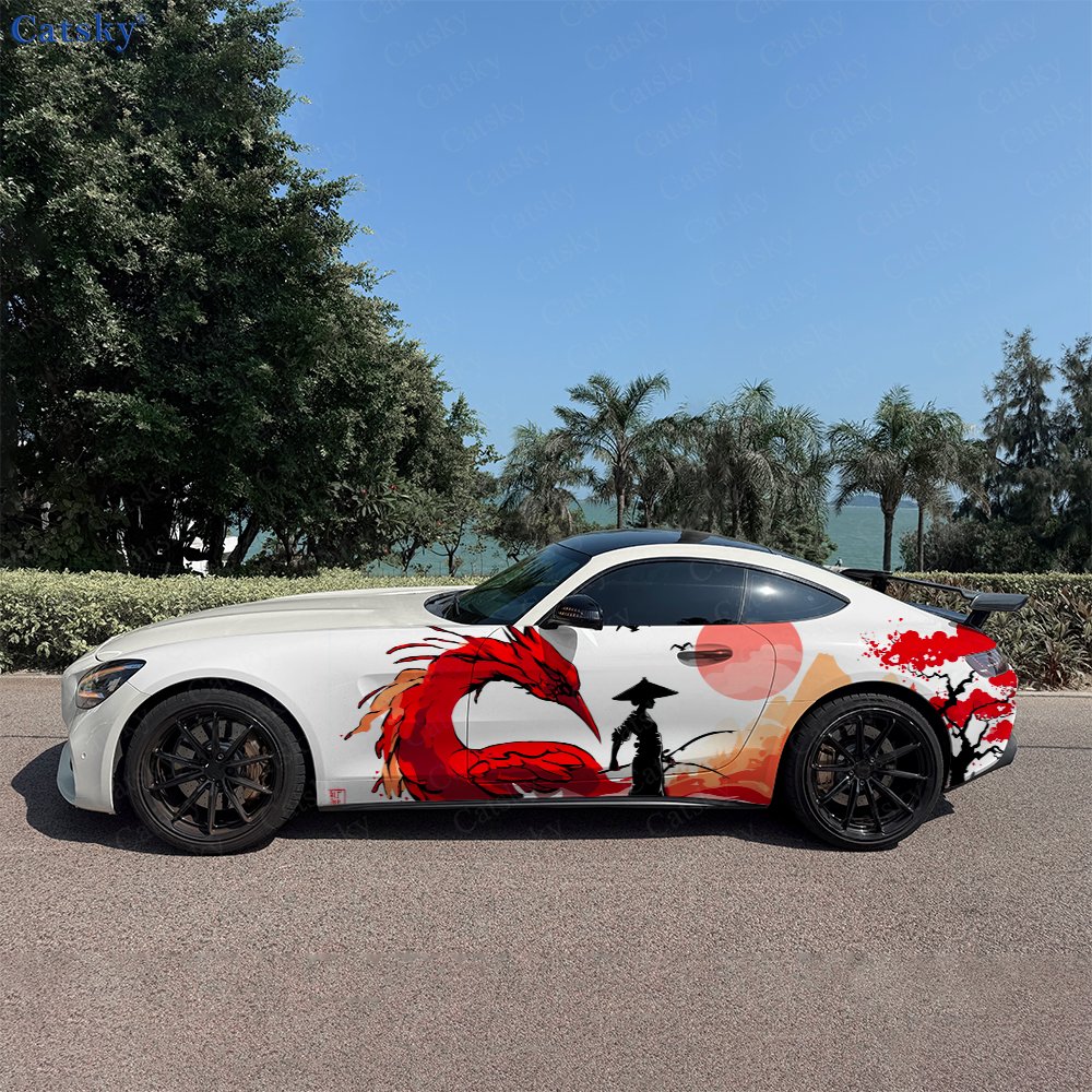 Car Accessories Phoenix - Kızıl Phoenix Samurai Gölge Araba Yan