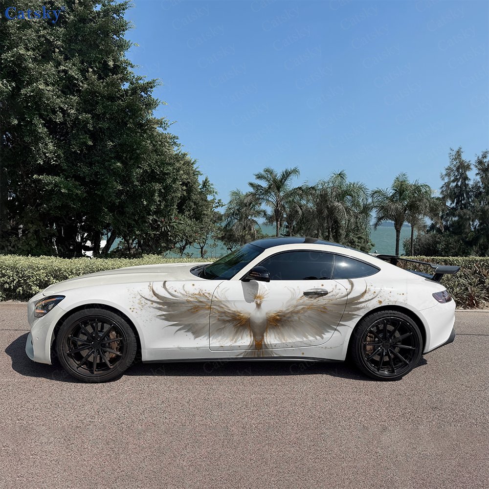 Car Accessories Phoenix - 2 adet Efsanevi Altın Benekli Phoenix