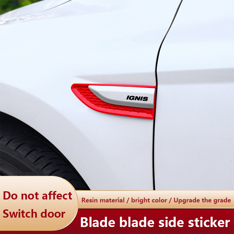 Car Accessories Logo - 2 adet araba yan çamurluk bıçağı,