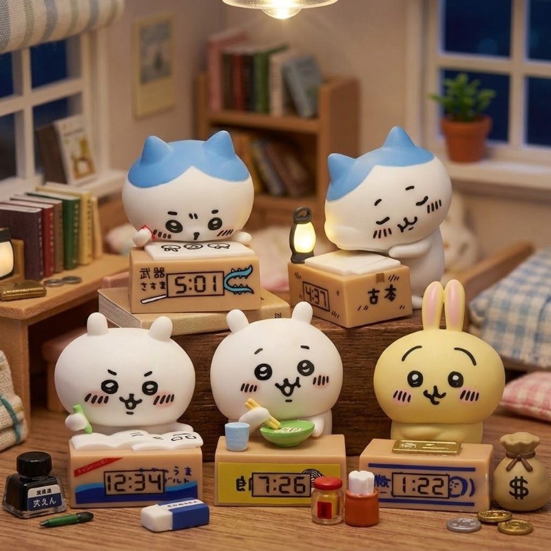 Car Accessories For Interior - Hachiware Usagi Karikatür Çalar Saat Figürü