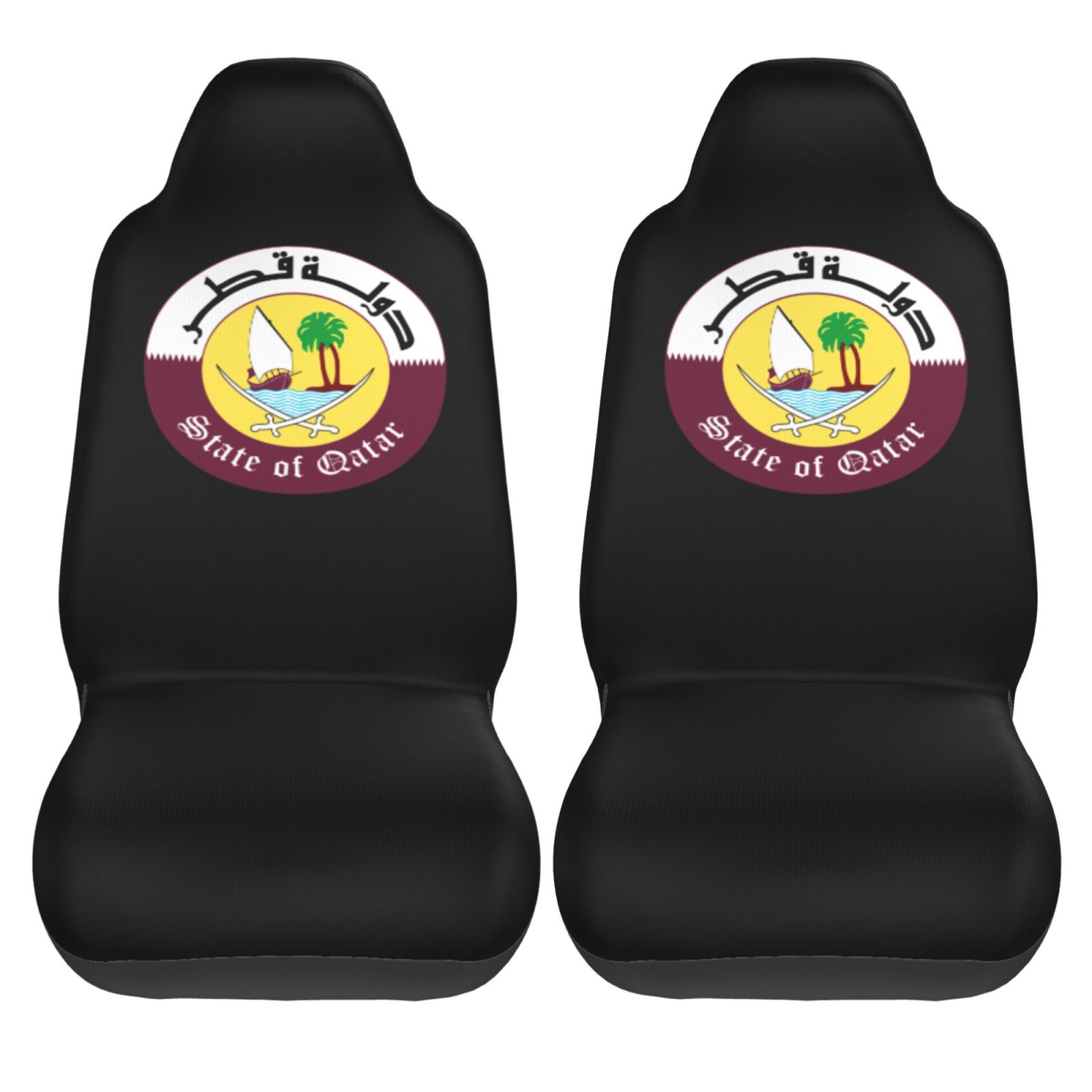 Car Accessories Qatar - Katar Ulusal Amblemi Desenli Araba Koltuğu