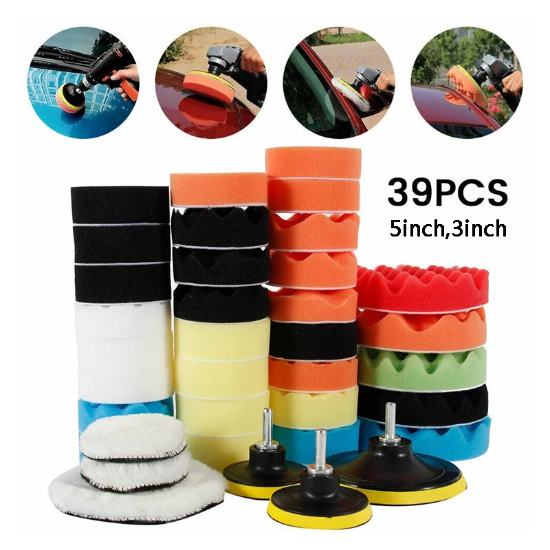 Car Wax Polishing Pad - Araba Parlatma Süngeri Pedleri Seti Köpük