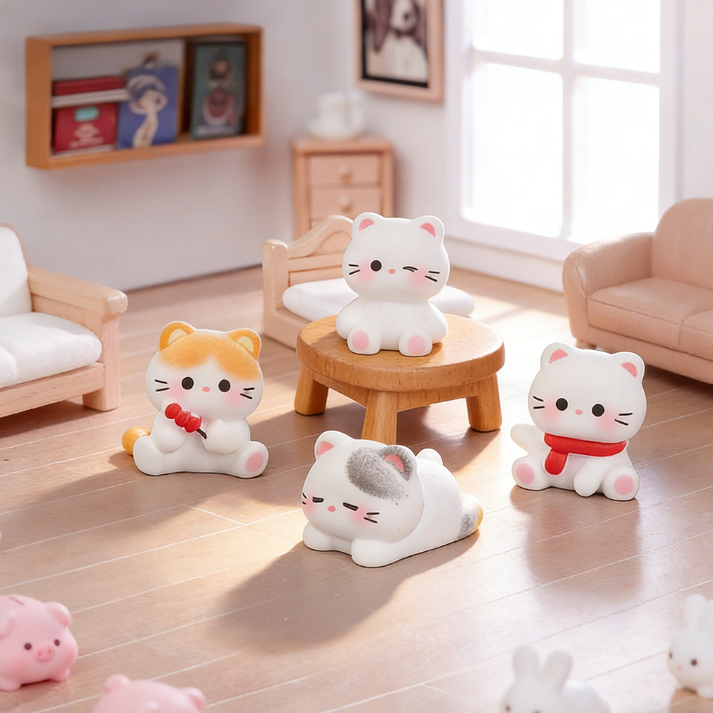 6 adet Sevimli Kedi Reçine Fig - Car Accessories Walmart incelemesi ve fiyatı