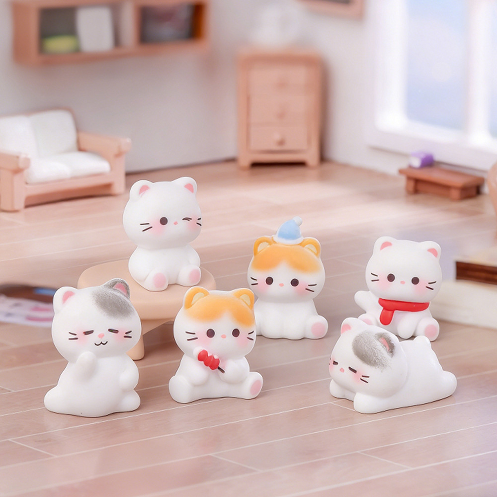 6 adet Sevimli Kedi Reçine Fig - Car Accessories Walmart incelemesi ve fiyatı
