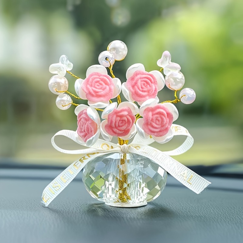 1PC Kristal Cam Gül Pano Süsle - Car Accessories Walmart incelemesi ve fiyatı