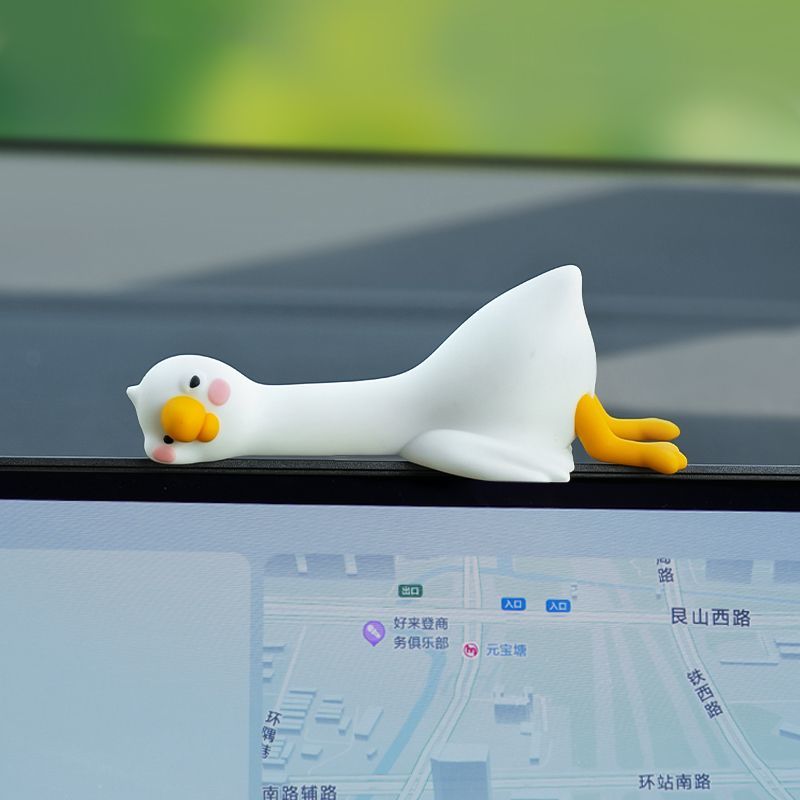 Sevimli Karikatür Beyaz Ördek  - Car Accessories For Interior incelemesi ve fiyatı