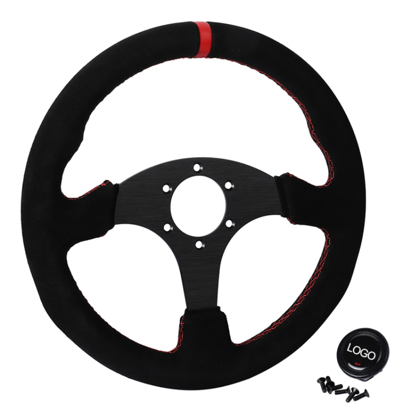 Süet Yarış Direksiyon Simidi D - Car Accessories Logo incelemesi ve fiyatı