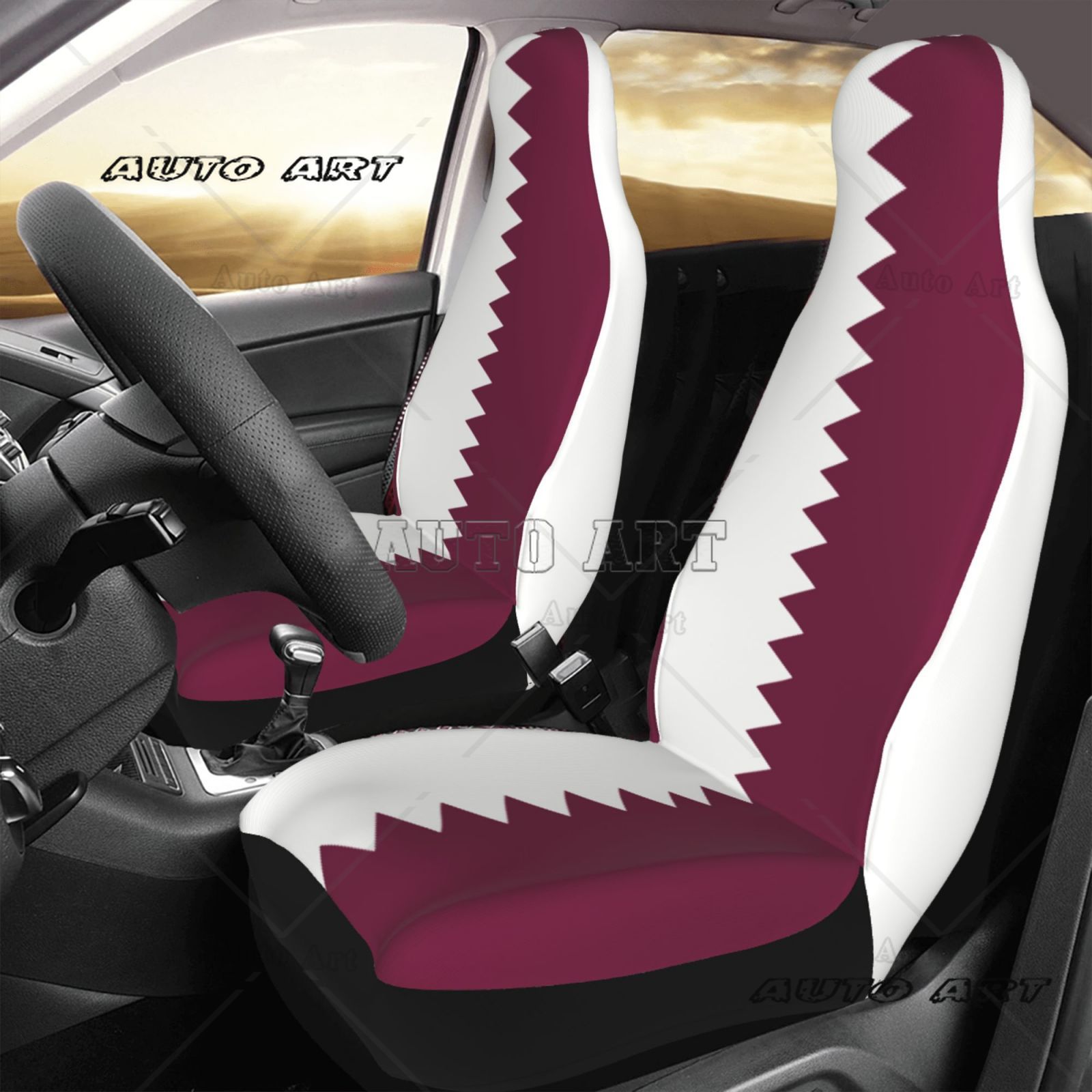 Katar Bayrağı Baskılı Vatansev - Car Accessories Qatar incelemesi ve fiyatı